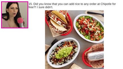 FAST FOOD HACKS you didnt know about