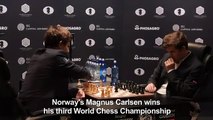 Norwegian Carlsen wins third World Chess Championship