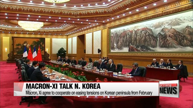 Macron, Xi agree to cooperate on easing tensions on Korean peninsula