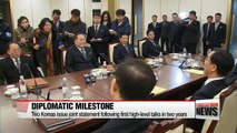 Two Koreas agree to cooperate to foster peace on Korean Peninsula