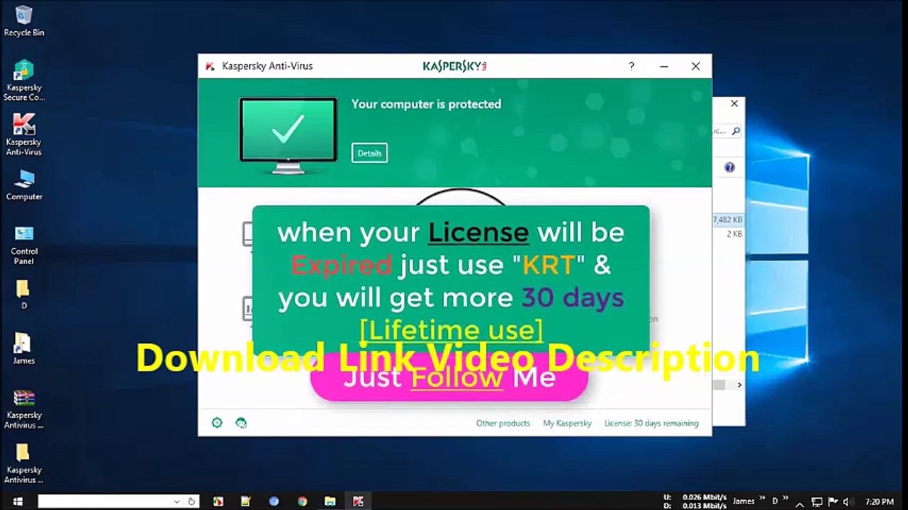 Kaspersky Antivirus 2018 License Key