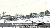 Convoys leave rebel-held Aleppo in 'last stages' of evacuation