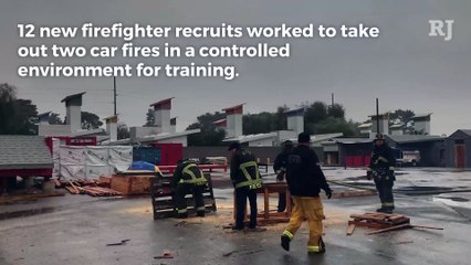 North Las Vegas firefighter recruits get hands on training