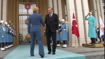 Cumhurbaşkanı Erdoğan, Hırvat Cumhurbaşkanı Kitaroviç’i Karşıladı