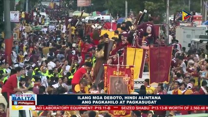 Ilang deboto, hindi alintana ang pagkahilo at pagkasugat #Traslacion2018