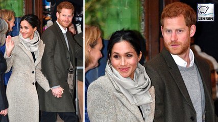 Prince Harry & Meghan Markle Cuddling On Their First Outing Of 2018