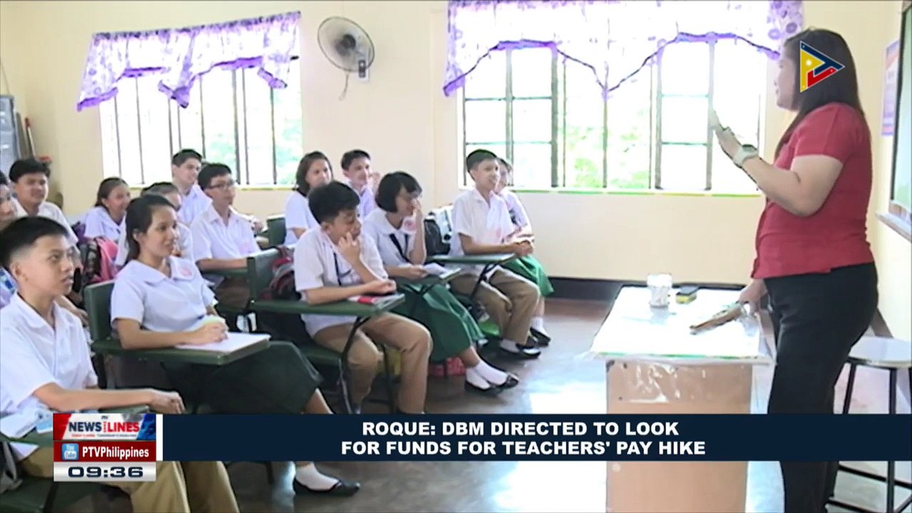 Roque: DBM directed to look for funds for teachers' pay hike
