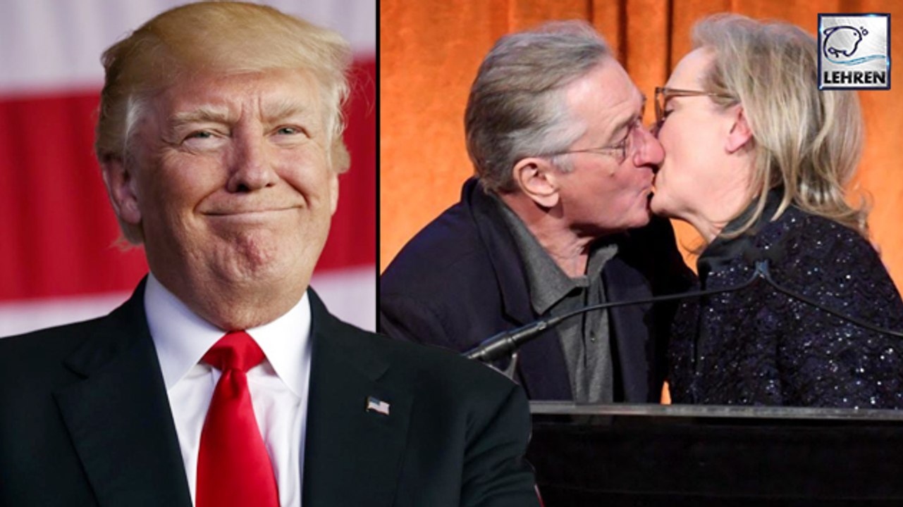 Robert De Niro Kisses Meryl Streep After His Scathing Speech About Donald Trump