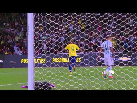 Brasil bate Argentina por 2x0 e vence o Superclássico das Américas