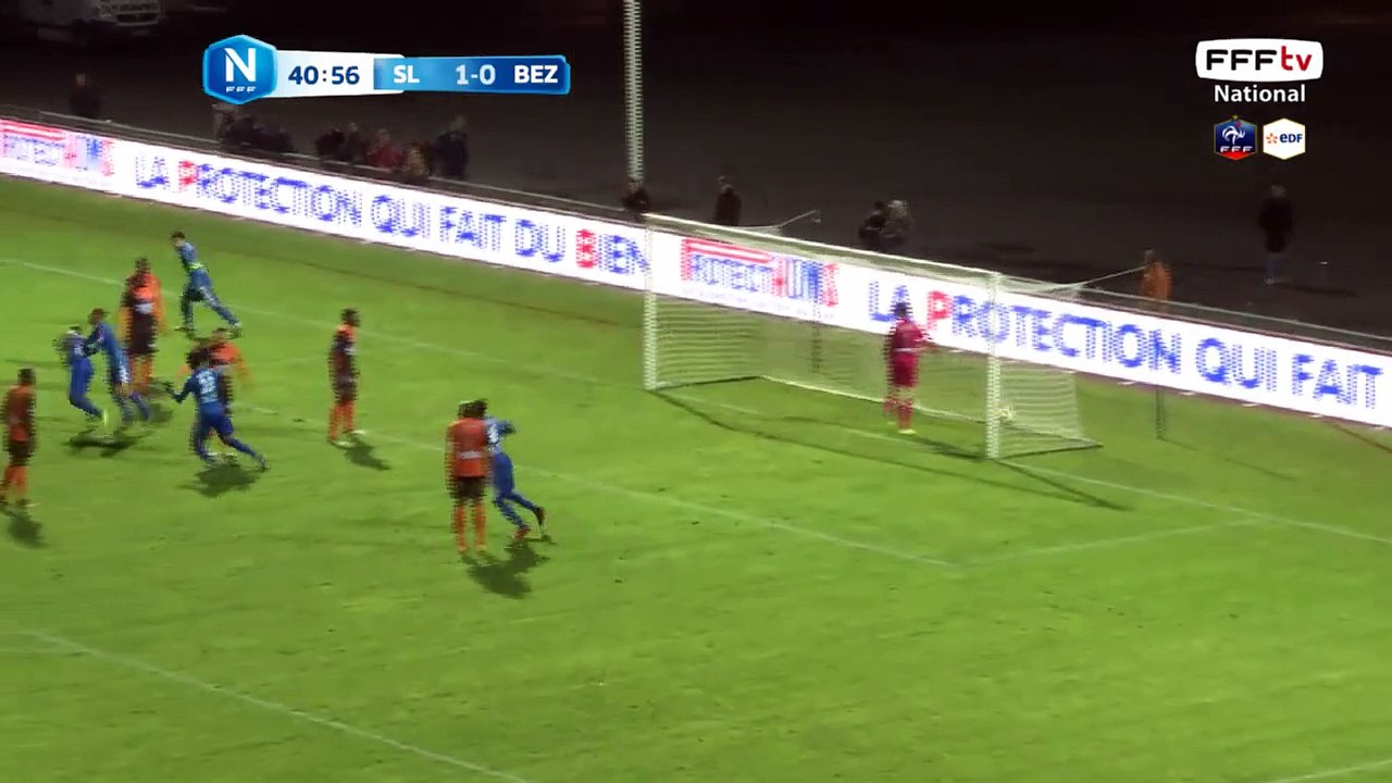 Égalisation de Béziers sur ce beau coup franc!