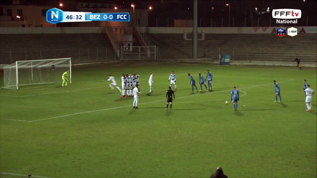 Coup franc qui passe au dessus du cadre