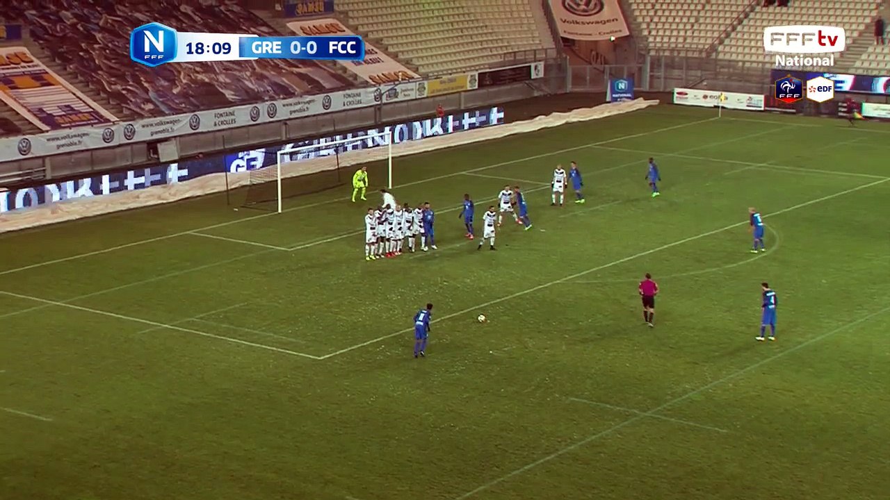 Coup franc juste au dessus