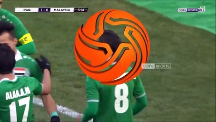 1-0 Farhan Shakor Goal AFC  U23 Championship  Group C - 10.01.2018 Iraq U23 1-0 Malaysia U23
