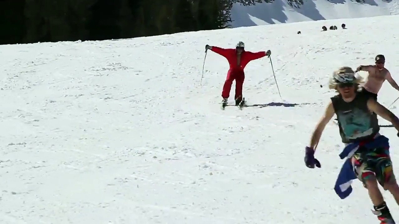 Premier retour au ski... faites pas les malins !! La tête dans la neige...