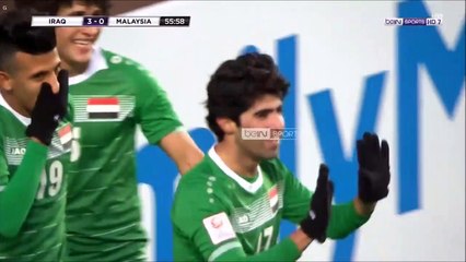 3-0 Alaa Mhawi Goal AFC  U23 Championship  Group C - 10.01.2018 Iraq U23 3-0 Malaysia U23