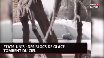 Etats-Unis : des blocs de glace tombent du ciel, la vidéo WTF