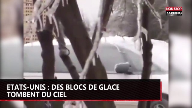 Etats-Unis : des blocs de glace tombent du ciel, la vidéo WTF