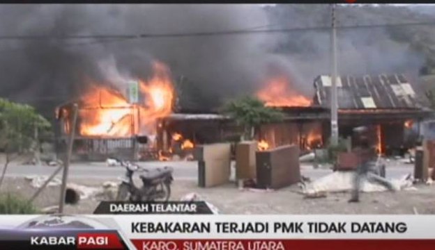 Kebakaran di Karo Sumut, Pemadam Tidak Pernah Datang