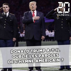 Donald Trump a-t-il oublié les paroles de l'hymne américain ?