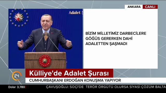 Cumhurbaşkanı Erdoğan Batı'yı işaret ederek Bunlarda adalet yok dedi ve ekledi