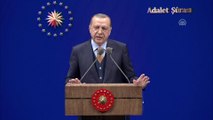 Cumhurbaşkanı  Erdoğan: 'Milletimizden ricam, adalet teşkilatımızı, özellikle hakimlerimizi ve savcılarımızı itibarsızlaştırmaya yönelik ithamlara itibar etmemeleridir” – ANKARA