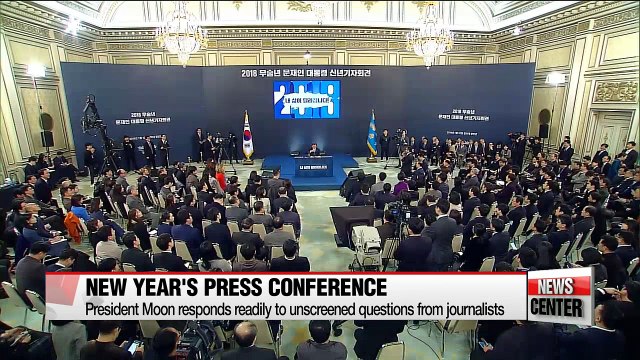President Moon Jae-in holds first freestyle press conference