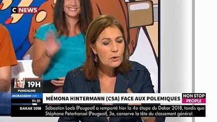 Le long silence de Mémona Hintermann du CSA quand Jean-Marc Morandini l'interroge sur l'éviction de TEX de France 2