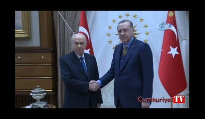 Bahçeli, Erdoğan görüşmesinden görüntüler