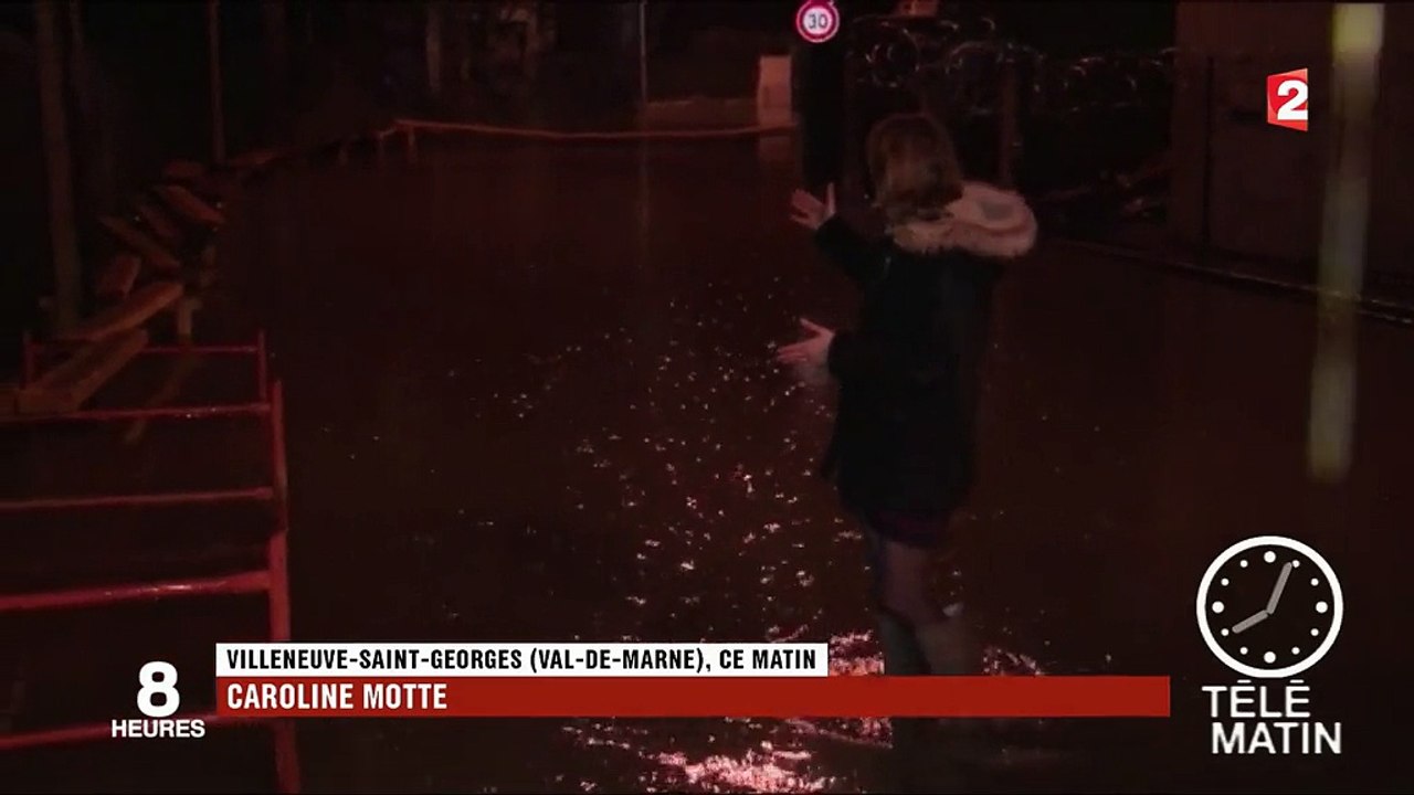 Val-de-Marne : un quartier de Villeneuve-Saint-Georges sous les eaux