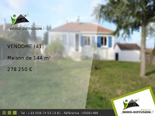 Maison A vendre Vendome 144m2 - 278 250 Euros