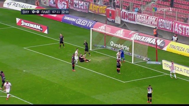 1-0 Uroš Đurđević Goal - Olympiakos Piraeus 1-0 Platanias FC - 10.01.2017