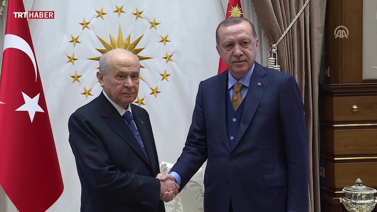 Cumhurbaşkanı Recep Tayyip Erdoğan Erdoğan, MHP Genel Başkanı Bahçeli'yi kabul etti