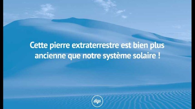 Retrouvée en Égypte, cette pierre extraterrestre est bien plus ancienne que notre système solaire !