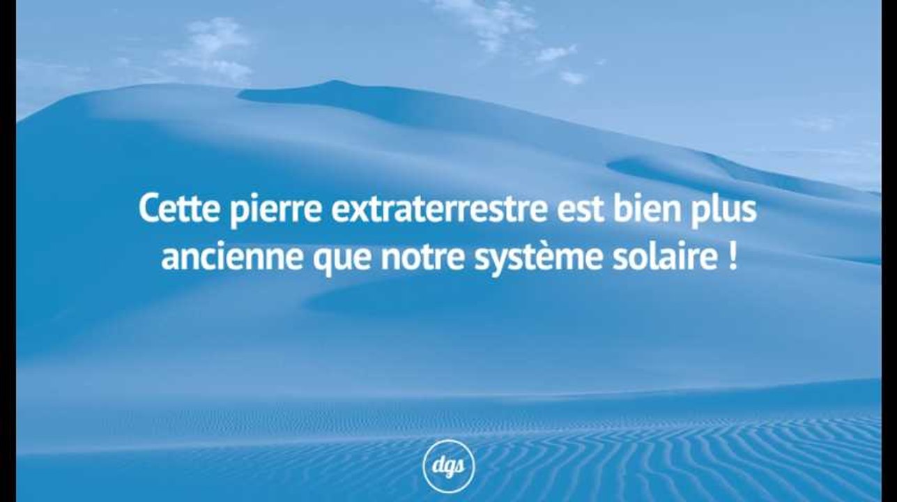 Retrouvée en Égypte, cette pierre extraterrestre est bien plus ancienne que notre système solaire !