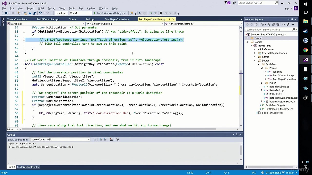 121. Using DeprojectScreenToWorld