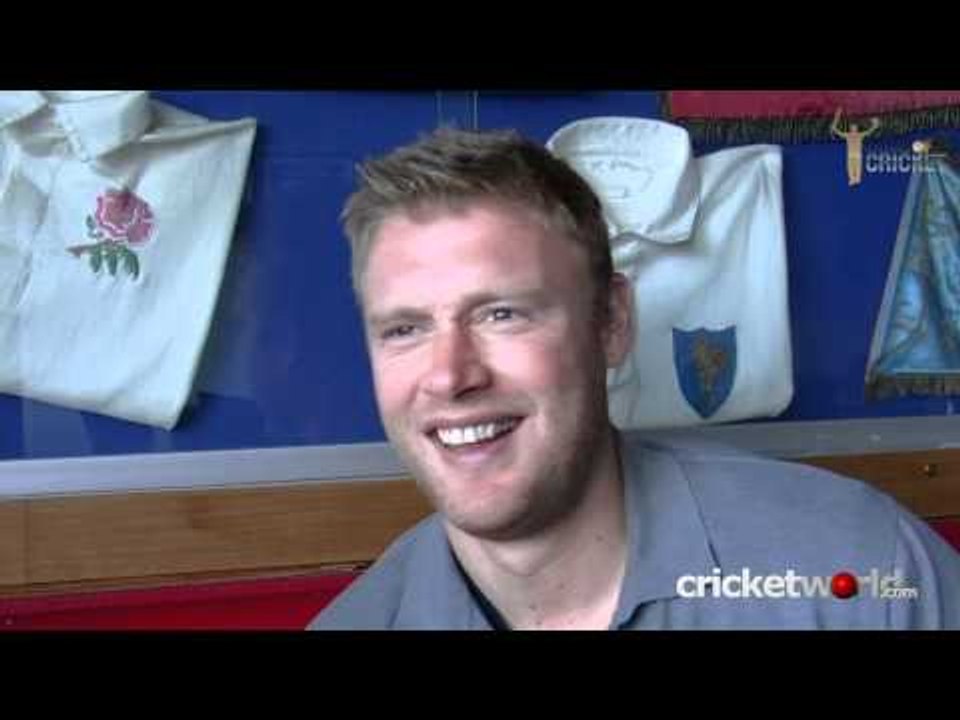 Cricket World TV - Andrew Flintoff On Bowling To Left-Handers