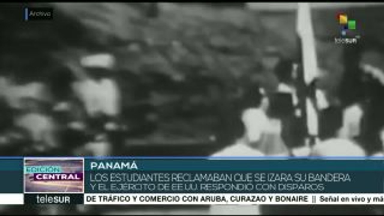 Panameños recuerdan a "mártires de enero", a 53 años de su muerte