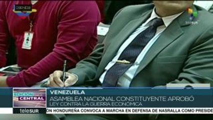ANC de Venezuela aprueba Ley contra la Guerra Económica