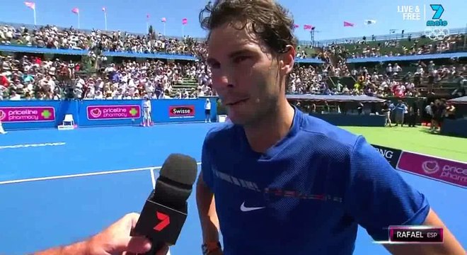 Rafael Nadal Post-match interview at the 2018 Kooyong Classic Exhibition