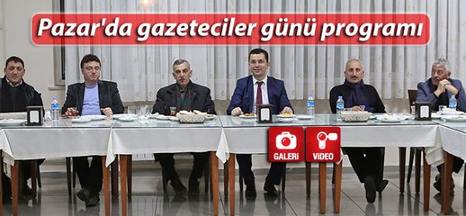 Pazar'da gazeteciler günü programı