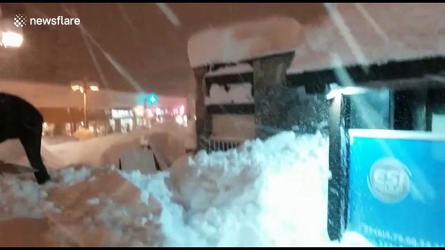 Record-breaking snow in French Alps ski resort of Tignes