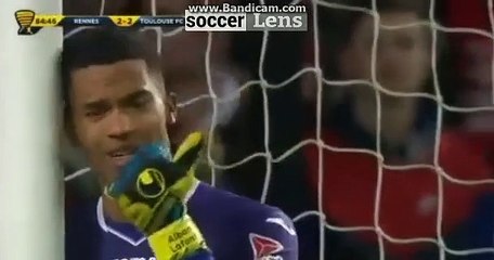 But de Adrien Hunou HD - Rennes 3-2 Toulouse 10.01.2018