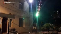 Chicos decidieron enfrentarse en un duelo de fuegos artificiales