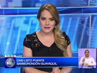 Casi listo puente Samborondón - Guayaquil