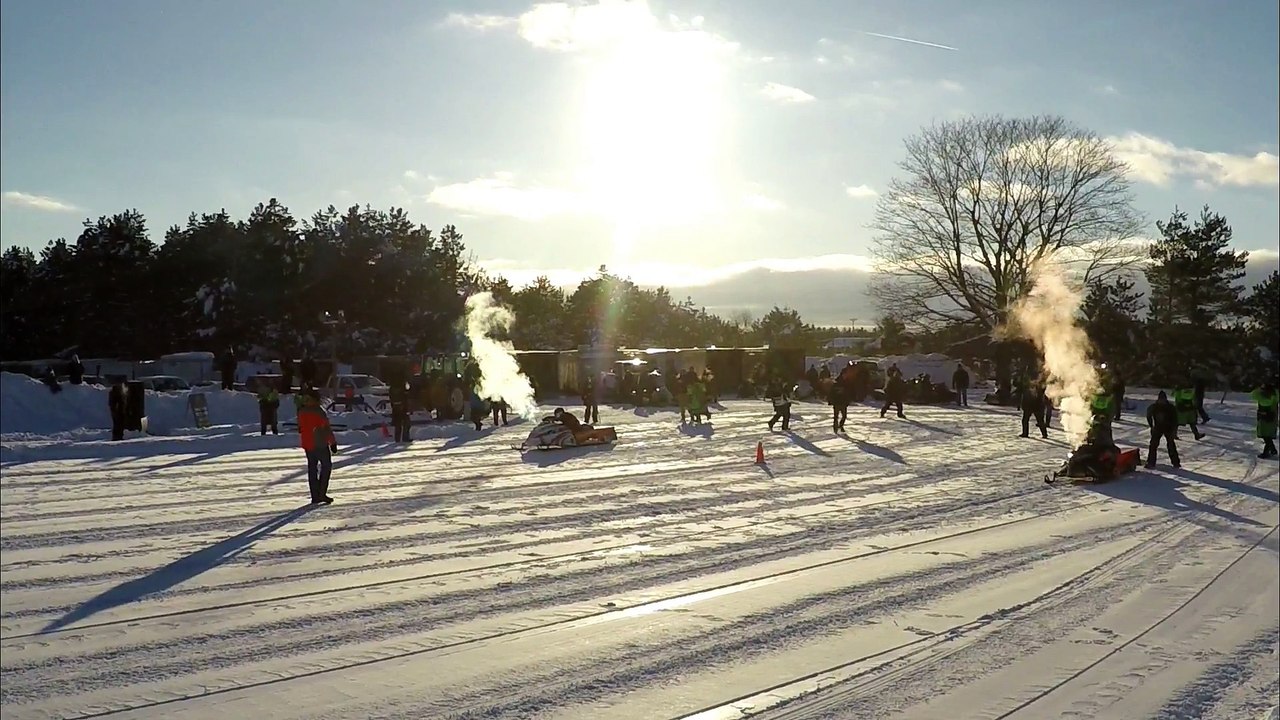Crazy Fast Snowmobile