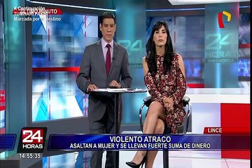 Lince: "marcas" asaltan a mujer que salía de entidad bancaria y se llevan 60 mil soles