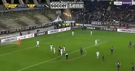 But de Adrien Rabiot HD - Amiens 0-2 PSG 10.01.2018
