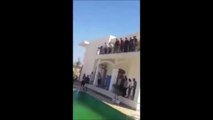 Libyan Rebels Take Over U.S. Embassy and Go Swimming