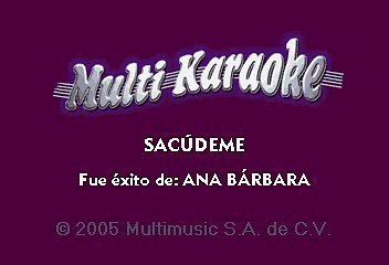 Ana Barbara - Sacudeme (Karaoke)