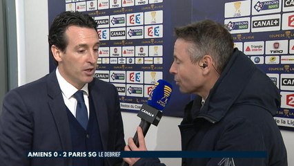 Coupe de la Ligue - 1/4 de finale - La réaction d'Unai Emery après Amiens - PSG